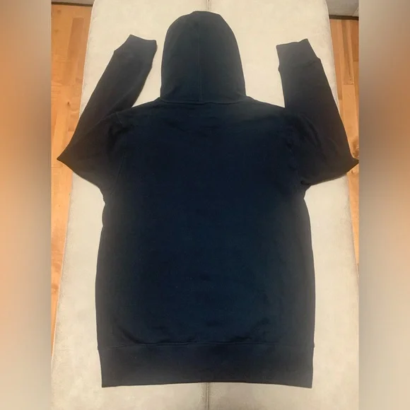 Aeropostale Mens Black Script Embroidered LS Pullover Hoodie NEW Size Small - Picture 5 of 6